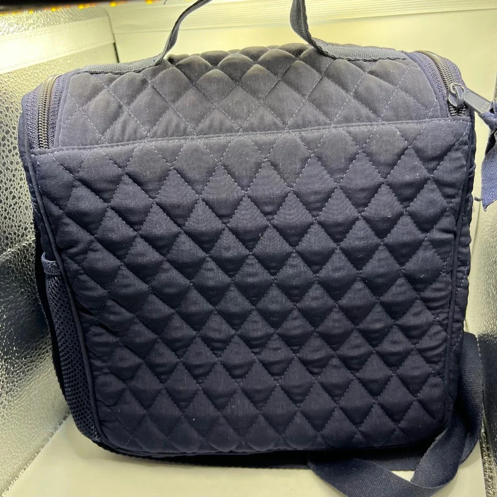 Vera Bradley Quilted Black Cosmetic Case